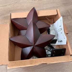 Vintage 90s Pier 1‎ Wood Tiebacks Set Of 2 Rusty On The Screw SOLD AS IS